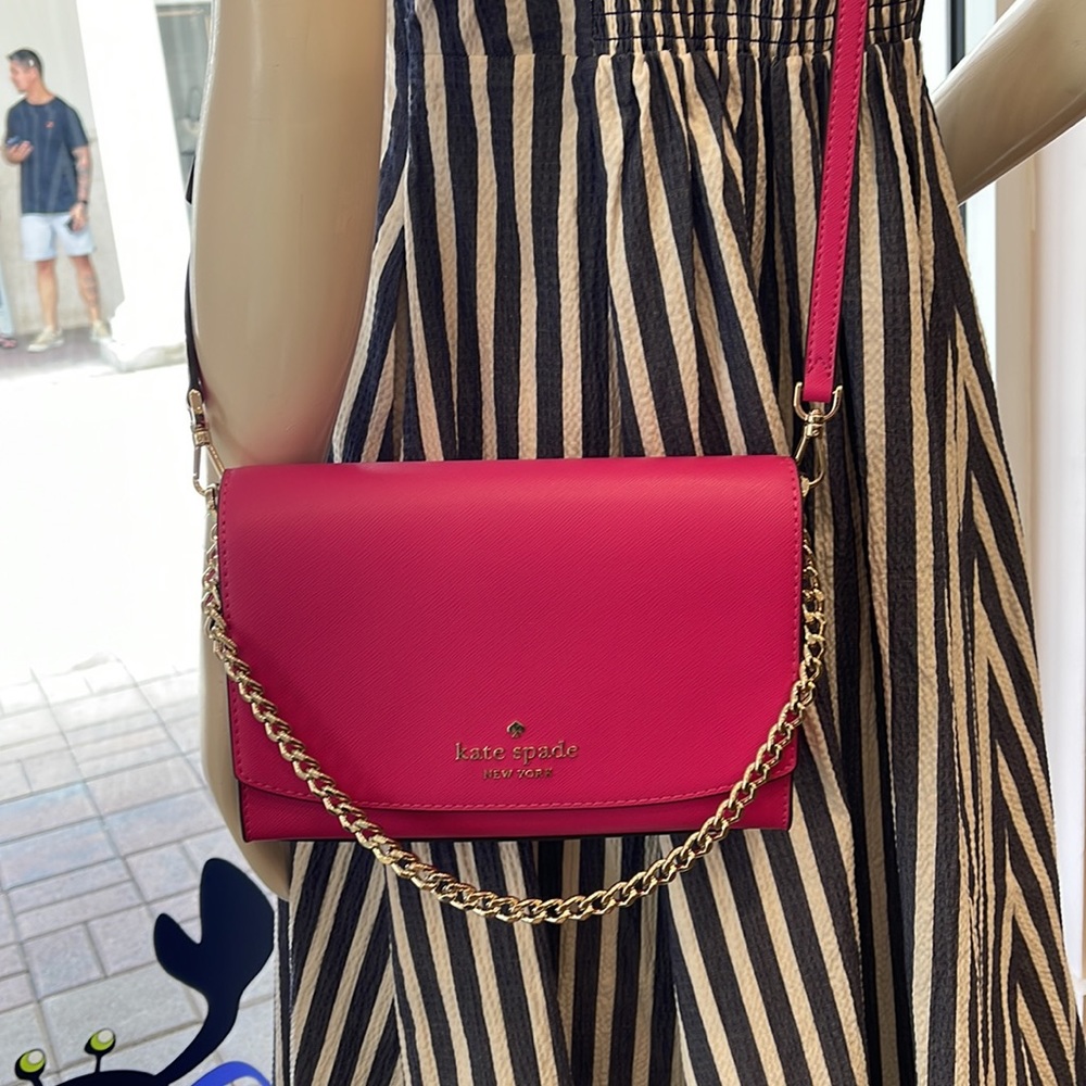 Kate Spade Carson Convertible Crossbody 
COLOR: Deep Hibiscus
